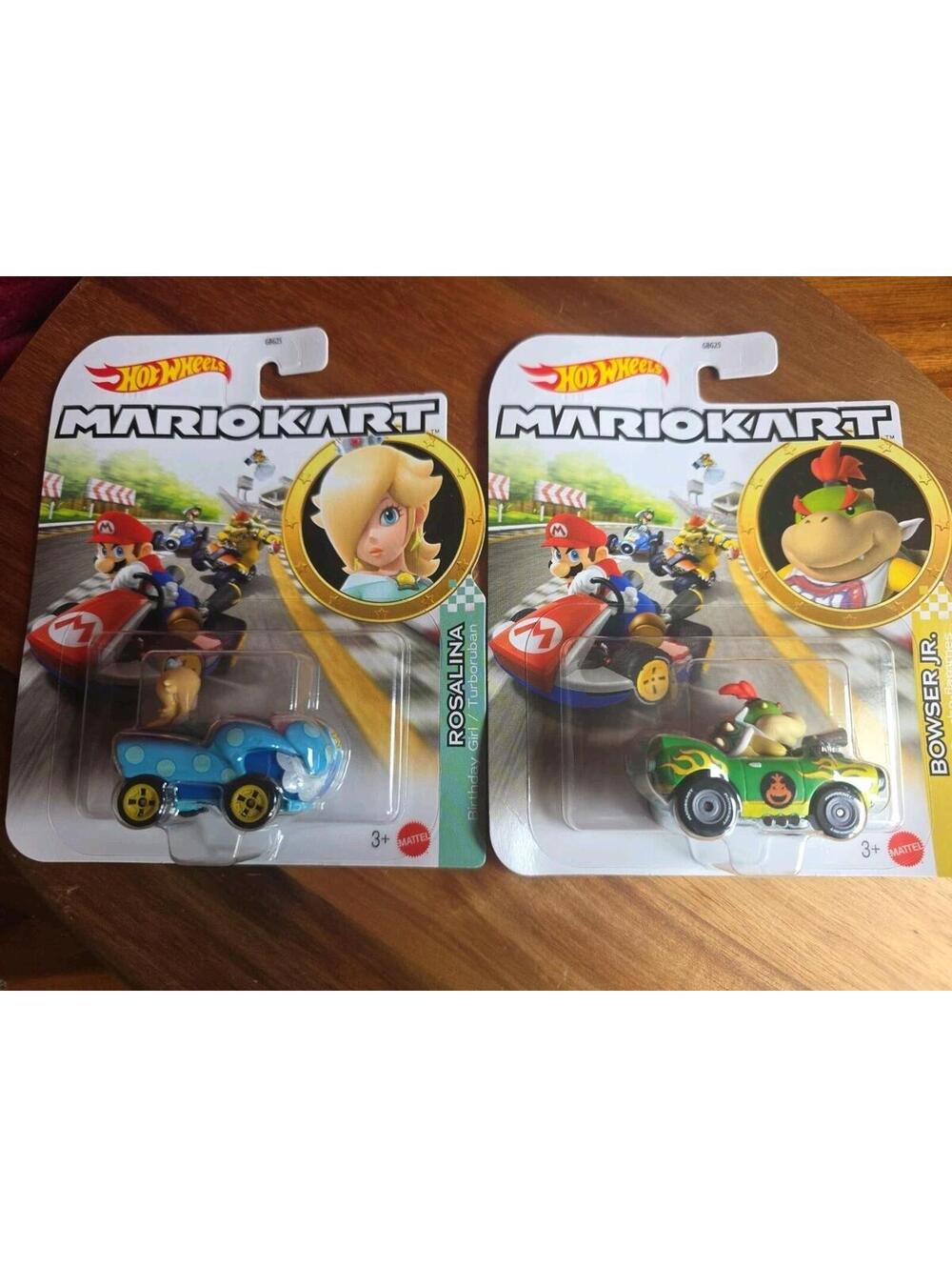 Hot Wheels Mario Kart 1:64 Rosalina & Bowser Jr. New Factory Sealed